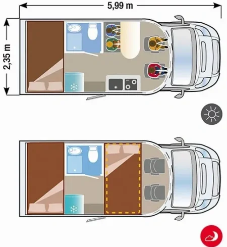 XMK590H 2021 Alquiler autocaravana Ilusion 590H